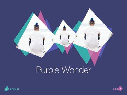 Purple Wonder Keynote Presentation Template, Diapositiva 5, 07581, Plantillas de presentación — PoweredTemplate.com