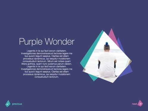 Purple Wonder Keynote Presentation Template, Slide 6, 07581, Presentation Templates — PoweredTemplate.com