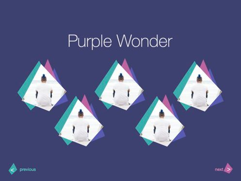 Purple Wonder Keynote Presentation Template, Deslizar 8, 07581, Modelos de Apresentação — PoweredTemplate.com