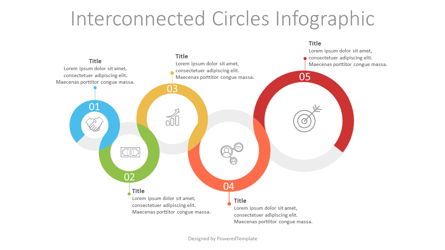 Interlocking Circles Infographic, Slide 2, 07595, Infographics — PoweredTemplate.com