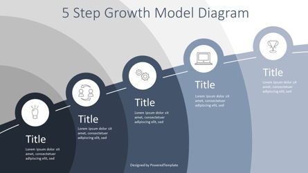 5 Step Growth Infographic, Diapositiva 2, 07597, Modelos de negocios — PoweredTemplate.com
