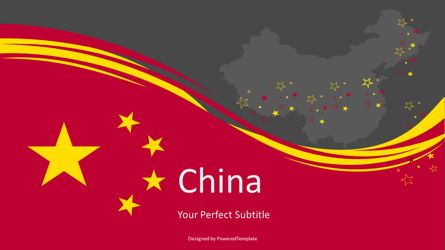 National Flag of China, スライド 2, 07603, プレゼンテーションテンプレート — PoweredTemplate.com
