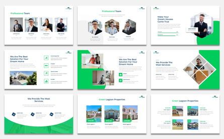 Green Lagoon - Real Estate presentation, 슬라이드 3, 07609, 단계 도표 — PoweredTemplate.com