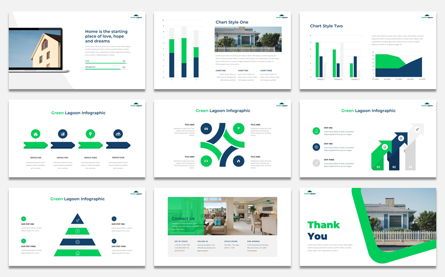 Green Lagoon - Real Estate presentation, Diapositive 5, 07609, Schémas d'étapes — PoweredTemplate.com