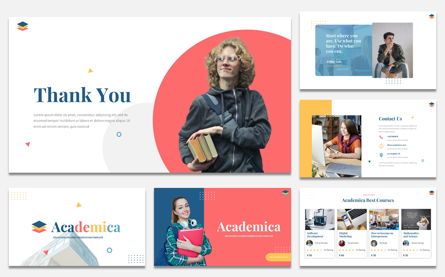 Academica - Education Course Google Slide Template, 幻灯片 6, 07615, 演示模板 — PoweredTemplate.com