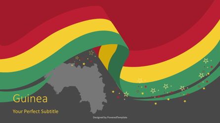 Guinea Independence Day Flag Ribbon, Slide 2, 07625, Presentation Templates — PoweredTemplate.com