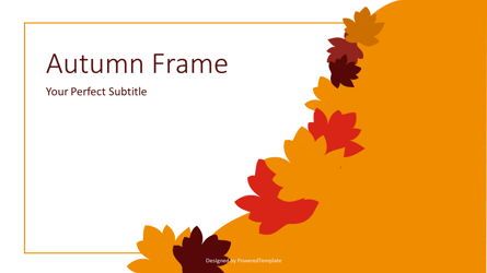 Autumn Frame Cover Slide, Slide 2, 07637, Presentation Templates — PoweredTemplate.com
