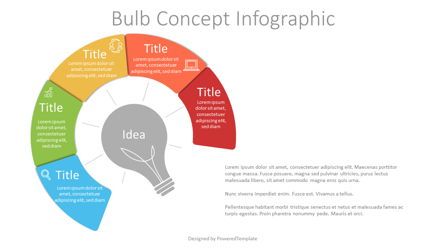 Bulb Concept Infographic, Diapositiva 2, 07643, Infografías — PoweredTemplate.com