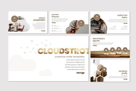 Cloudstrot - Google Slides Template, 슬라이드 2, 07651, 프레젠테이션 템플릿 — PoweredTemplate.com