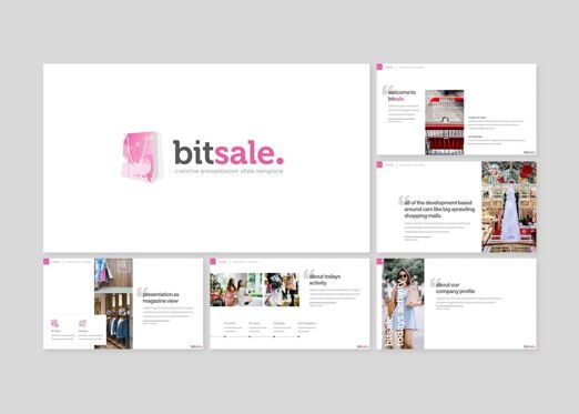 Bitsale - Google Slides Template, スライド 2, 07653, プレゼンテーションテンプレート — PoweredTemplate.com