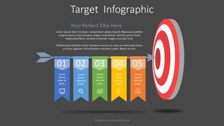 Hitting Target Infographic, Dia 2, 07666, Procesdiagrammen — PoweredTemplate.com