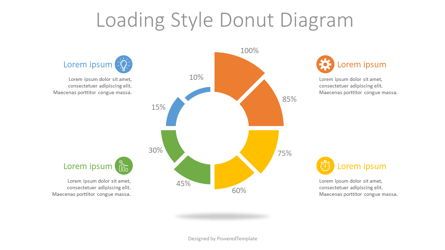 Loading Style Donut Diagram, 무료 Google 슬라이드 테마, 07674, 인포메이션 그래픽 — PoweredTemplate.com