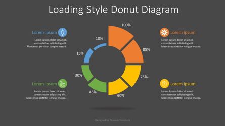 Loading Style Donut Diagram, Folie 2, 07674, Infografiken — PoweredTemplate.com