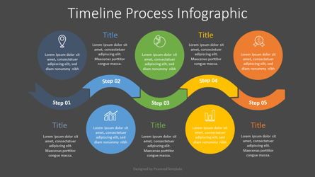 Timeline Process Infographic, Slide 2, 07698, Process Diagrams — PoweredTemplate.com