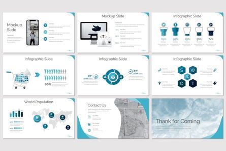 Flow - PowerPoint Template, Diapositive 5, 07720, Modèles de présentations — PoweredTemplate.com
