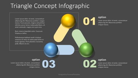 Triangle Shape Concept Infographic, Gratis Tema de Google Slides, 07722, Diagramas y gráficos educativos — PoweredTemplate.com