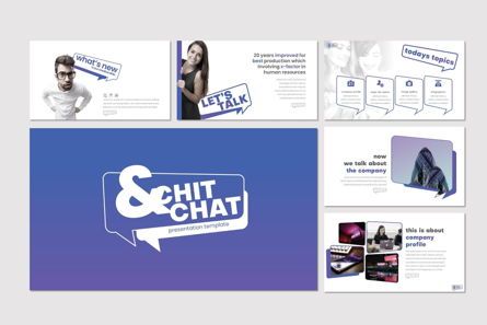Chit Chat - PowerPoint Template, 슬라이드 2, 07723, 프레젠테이션 템플릿 — PoweredTemplate.com