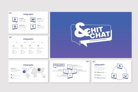 Chit Chat - PowerPoint Template, Diapositiva 5, 07723, Plantillas de presentación — PoweredTemplate.com