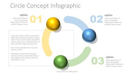 Circle Shape Concept Infographic, Dia 2, 07729, Educatieve Grafieken en Diagrammen — PoweredTemplate.com