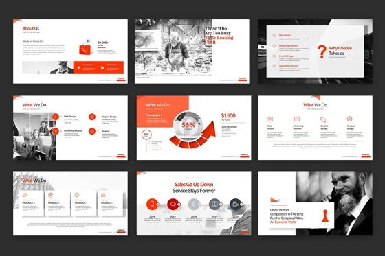 Tahes Co PowerPoint Template, Slide 4, 07733, Business Models — PoweredTemplate.com