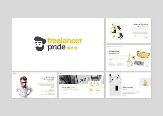 Freelancer Pride - PowerPoint Template, Slide 2, 07743, Modelli Presentazione — PoweredTemplate.com