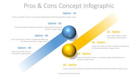 Pros and Cons Concept, 슬라이드 2, 07748, 인포메이션 그래픽 — PoweredTemplate.com