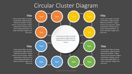 Circular Cluster Diagram, Dia 2, 07752, Educatieve Grafieken en Diagrammen — PoweredTemplate.com