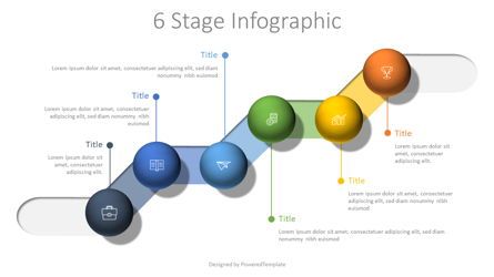 6 Stage Colorful Infographic, Gratis Tema di Presentazioni Google, 07759, Infografiche — PoweredTemplate.com