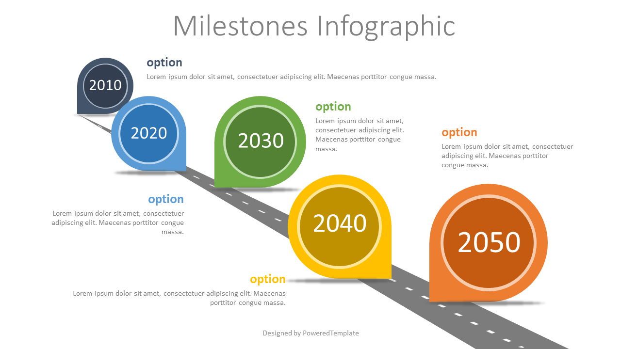 Milestones Concept Infographics Free Presentation Template for Google