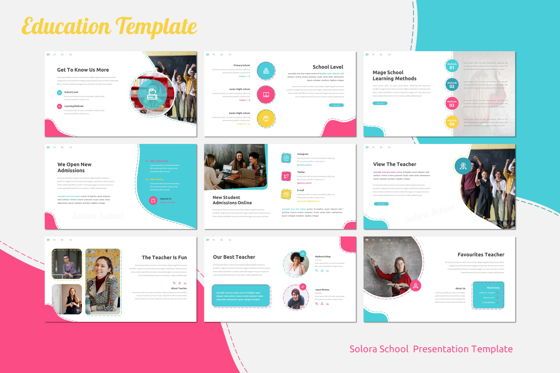 Solora School - Powerpoint Template, Slide 3, 07789, Presentation Templates — PoweredTemplate.com