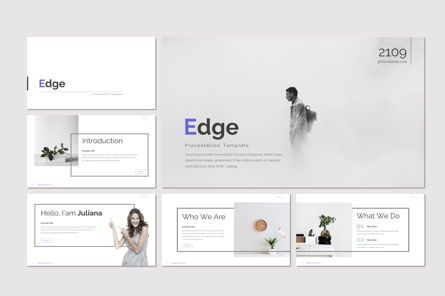 Edge - Google Slides Template, スライド 2, 07799, プレゼンテーションテンプレート — PoweredTemplate.com