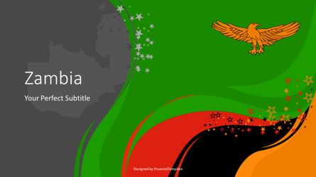Zambia Festive State Flag, Diapositiva 2, 07800, Plantillas de presentación — PoweredTemplate.com