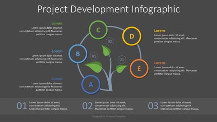 Project Development Concept Inforgraphic, Deslizar 2, 07803, Infográficos — PoweredTemplate.com