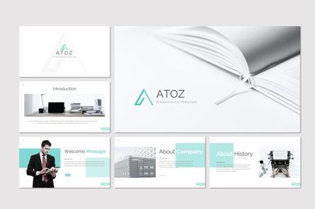 Atoz - PowerPoint Template, Slide 2, 07823, Presentation Templates — PoweredTemplate.com