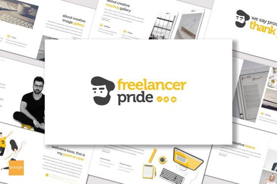 Freelancer Pride - Google Slides Template, 07849, Presentation Templates — PoweredTemplate.com