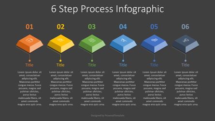 6 Step Process Infographic, Dia 2, 07857, Infographics — PoweredTemplate.com