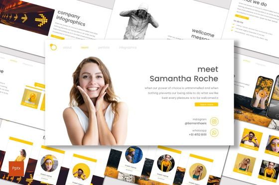 Intersection - PowerPoint Template, PowerPoint Template, 07859, Presentation Templates — PoweredTemplate.com