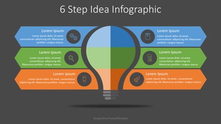 6 Step Idea Infographic, 슬라이드 2, 07907, 인포메이션 그래픽 — PoweredTemplate.com