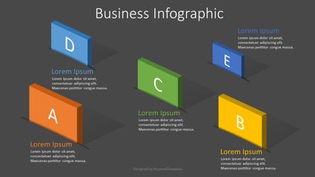 5 Options Creative Business Infographic, スライド 2, 07913, インフォグラフィック — PoweredTemplate.com
