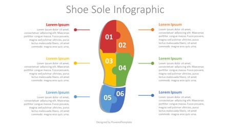 Shoe Sole Infographic, スライド 2, 07919, インフォグラフィック — PoweredTemplate.com