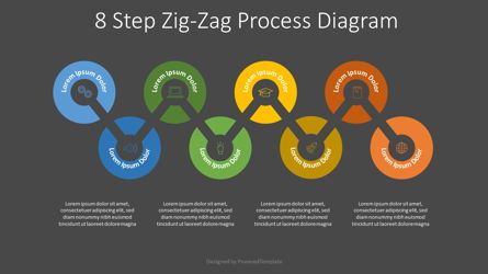 8 Step Zigzag Process Diagram, Folie 2, 07927, Timelines & Calendars — PoweredTemplate.com