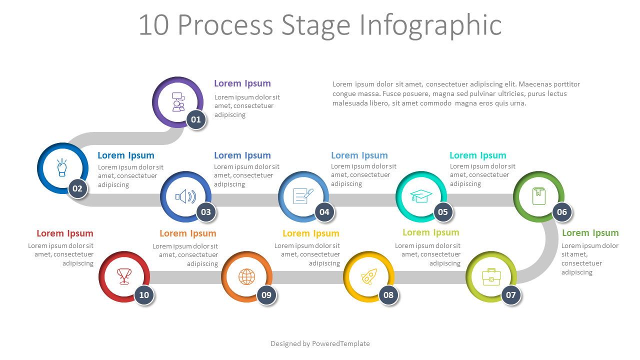 X process. Stages of the process. Stage diagram. Presentation diagrams. Stage 1 infographics.