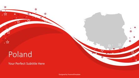 Poland State Flag Festive Cover Slide, 無料 Googleスライドのテーマ, 07973, プレゼンテーションテンプレート — PoweredTemplate.com