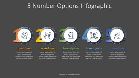 5 Number Options Infographic, Slide 2, 07974, Stage Diagrams — PoweredTemplate.com