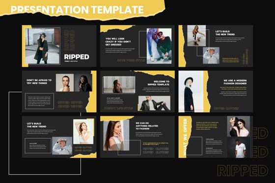 Riped - Keynote Template, Diapositive 2, 07982, Modèles de présentations — PoweredTemplate.com