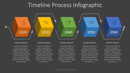Timeline Process Infographic, Dia 2, 08006, Procesdiagrammen — PoweredTemplate.com