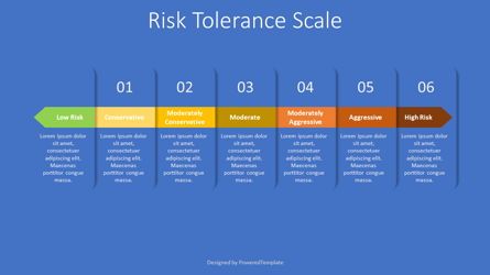 Risk Tolerance Scale Diagram, Gratis Google Presentaties-thema, 08007, Businessmodellen — PoweredTemplate.com