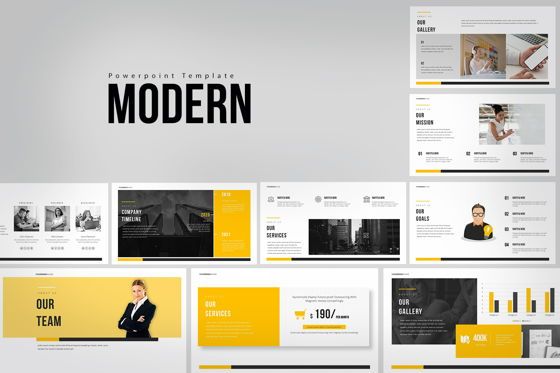 Modern Google Slide Templates, Google Presentaties-thema, 08013, Businessmodellen — PoweredTemplate.com