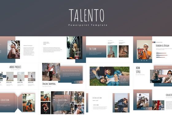Talento Keynote Tempates, Keynote-sjabloon, 08024, Businessmodellen — PoweredTemplate.com