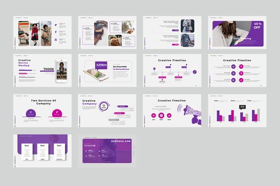ShopBag Google Slide Templates, Diapositiva 3, 08060, Modelos de negocios — PoweredTemplate.com